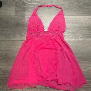 Victoria’s Secret hot pink lace dress